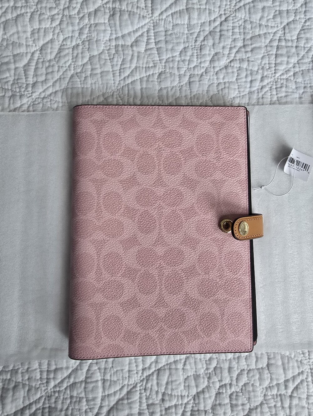 Coach Powder Pink Signature Notebook - Picture 3 of 6